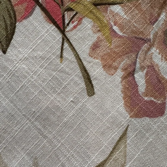 Paper Heart Floral Maxi Dress Linen Rayon Blend Womens L Boho V Neck NWT - Picture 14 of 16